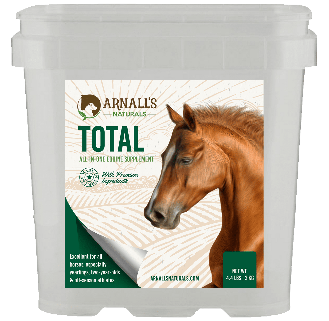 Total: Wellness & Maintenance For Young Horses - Front View